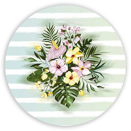 Painel Redondo - Tropical - Sublimado 3D