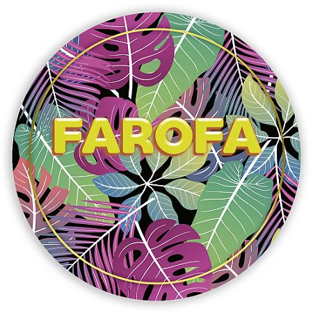 Painel Redondo - Tropical - Sublimado 3D