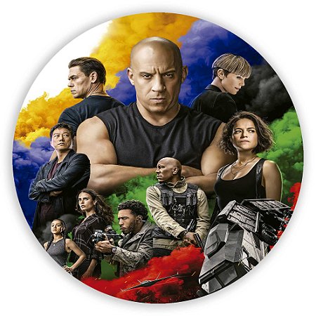 Capa Painel Redondo Sublimado - Velozes e Furiosos
