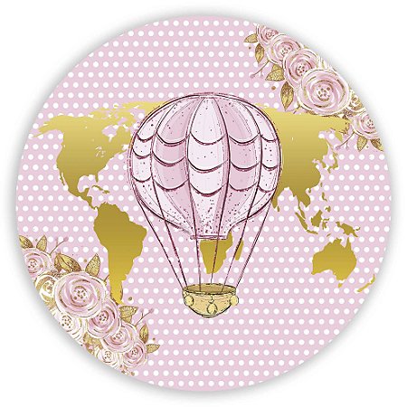 Painel Redondo - Viagem - Sublimado 3D