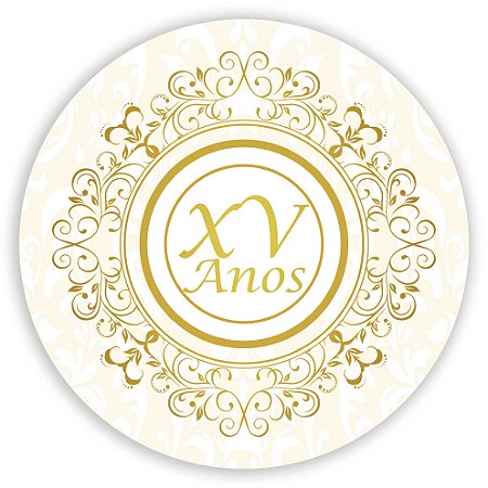 Painel Redondo - 15 anos - Sublimado 3D