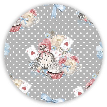 Painel Redondo - Alice - Sublimado 3D