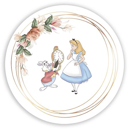 Painel Redondo - Alice - Sublimado 3D
