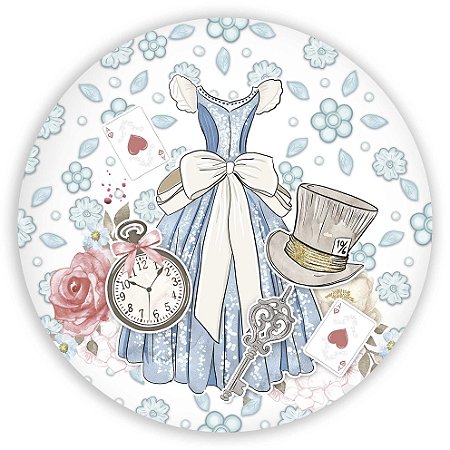 Painel Redondo - Alice - Sublimado 3D