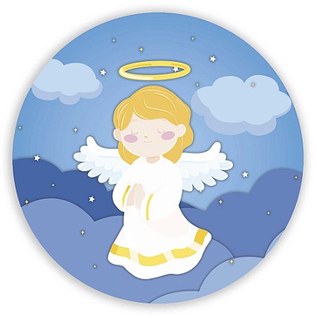 Painel Redondo - Anjo - Sublimado 3D