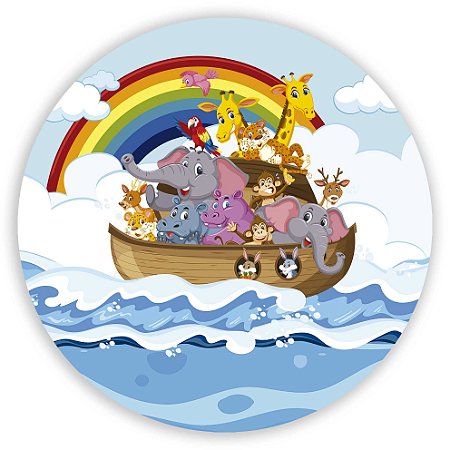 Painel Redondo - Arca de Noe - Sublimado 3D