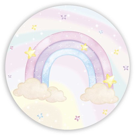 Painel Redondo - Arco Iris - Sublimado 3D