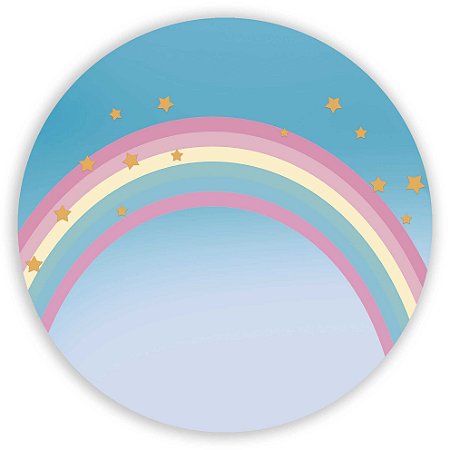 Painel Redondo - Arco Iris - Sublimado 3D