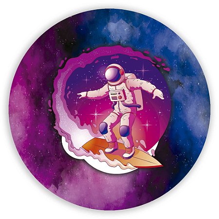 Capa Painel Redondo Sublimado - Astronauta