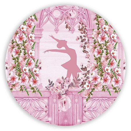 Capa Painel Redondo Sublimado - Bailarina