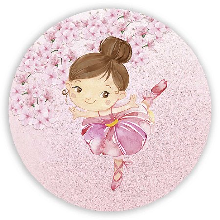 Capa Painel Redondo Sublimado - Bailarina
