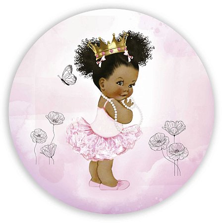 Capa Painel Redondo Sublimado - Bailarina