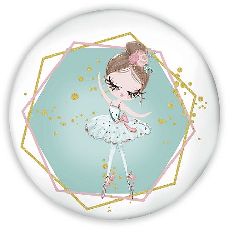 Capa Painel Redondo Sublimado - Bailarina