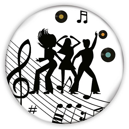 Capa Painel Redondo Sublimado - Balada Discoteca
