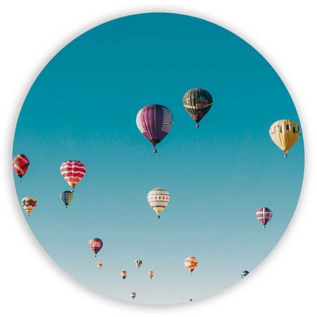 Capa Painel Redondo Sublimado - Balao