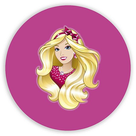 Capa Painel Redondo Sublimado - Barbie
