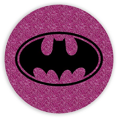 Painel Redondo - Batman Glitter - Sublimado 3D