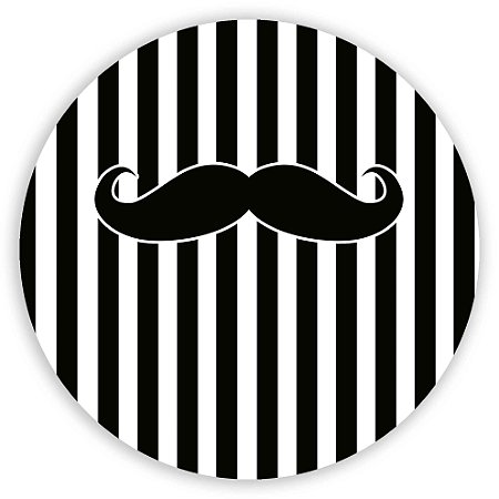 Painel Redondo - Bigode - Sublimado 3D