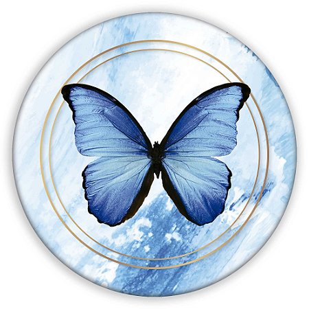 Capa Painel Redondo Sublimado - Borboletas