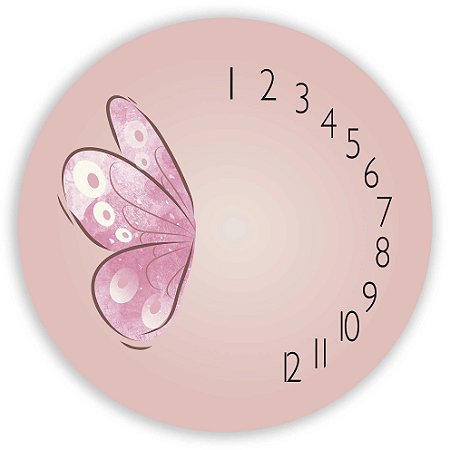 Capa Painel Redondo Sublimado - Borboletas