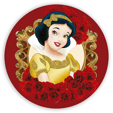 Capa Painel Redondo Sublimado - Branca de Neve