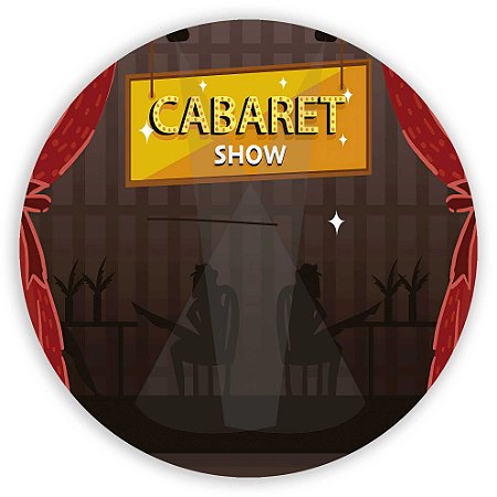 Painel Redondo - Cabare - Sublimado 3D