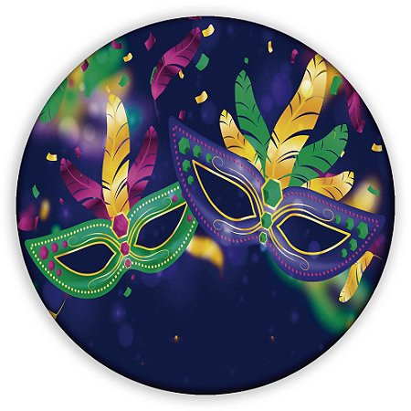 Capa Painel Redondo Sublimado - Carnaval