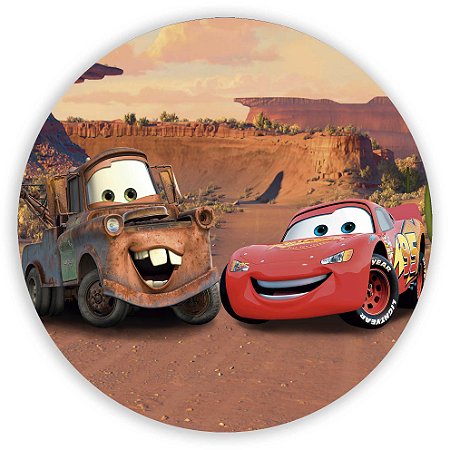 Painel Redondo - Carros - Sublimado 3D