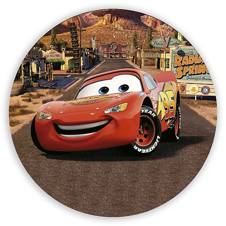 Painel Redondo - Carros - Sublimado 3D