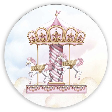 Painel Redondo - Carrosel - Sublimado 3D