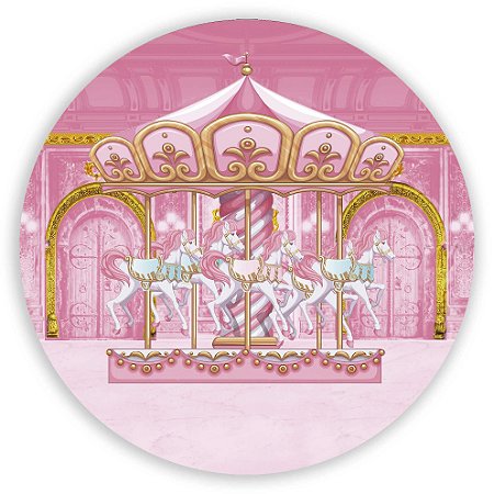 Painel Redondo - Carrosel - Sublimado 3D