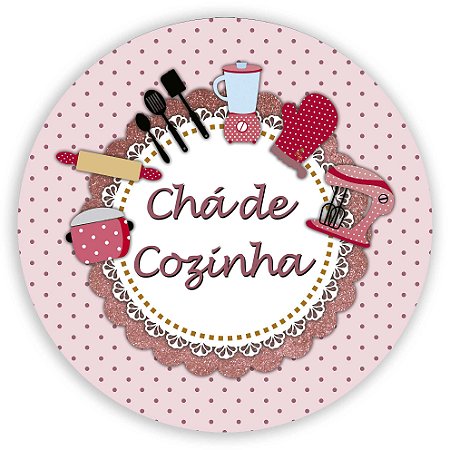 Painel Redondo - Cha de Cozinha - Sublimado 3D