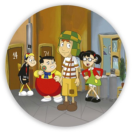 Capa Painel Redondo Sublimado - Chaves