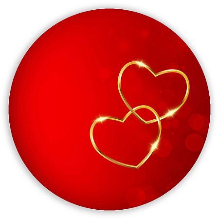 Capa Painel Redondo Sublimado - Dia dos Namorados