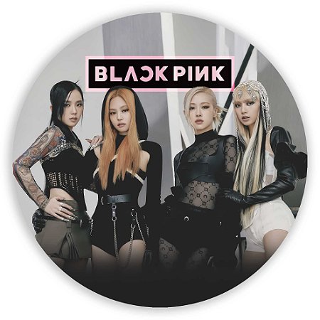Capa Painel Redondo Sublimado - Black Pink