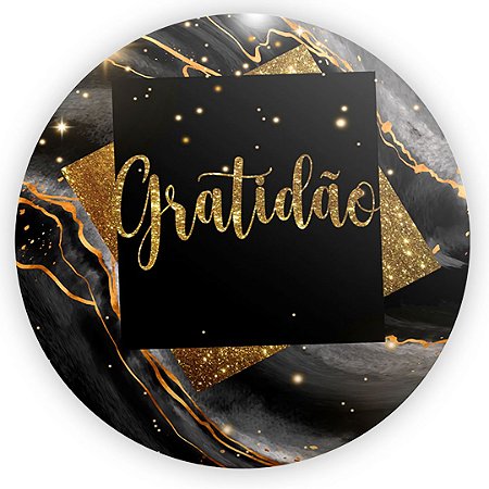 Capa Painel Redondo Sublimado - Gratidão