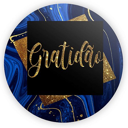 Capa Painel Redondo Sublimado - Gratidão