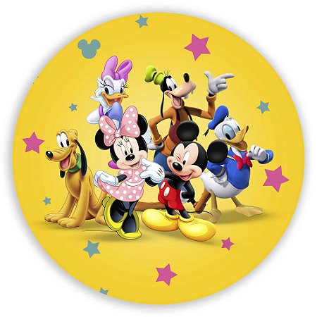 Capa Painel Redondo Sublimado - Mickey