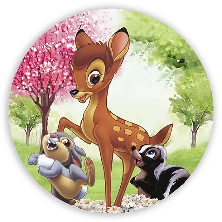 Painel Redondo - Bambi - Sublimado 3D
