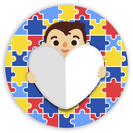 Capa Painel Redondo Sublimado - Autismo