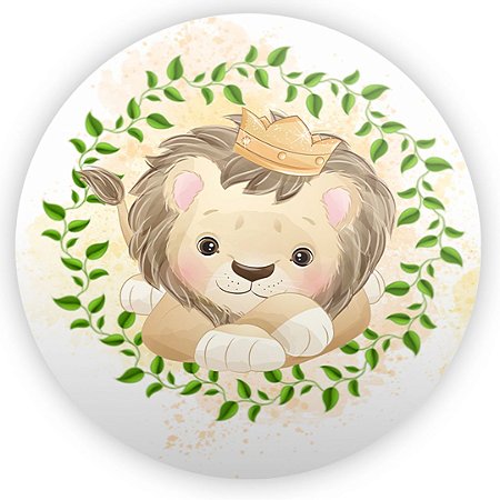 Capa Painel Redondo Sublimado - Leãozinho