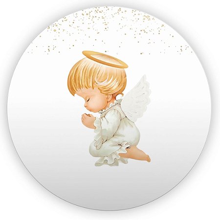 Capa Painel Redondo Sublimado - Batizado