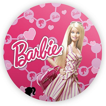 Capa Painel Redondo Sublimado - Barbie