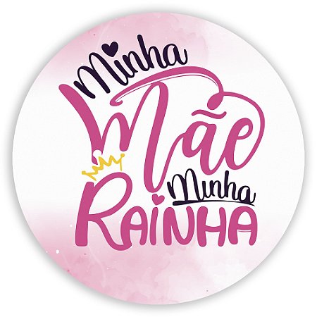 Capa Painel Redondo Sublimado - Dia das Mães