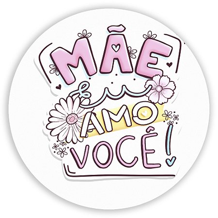 Capa Painel Redondo Sublimado - Dia das Mães