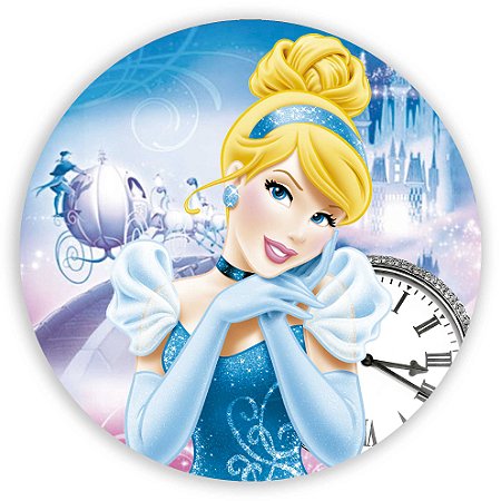 Capa Painel Redondo Sublimado - Cinderela