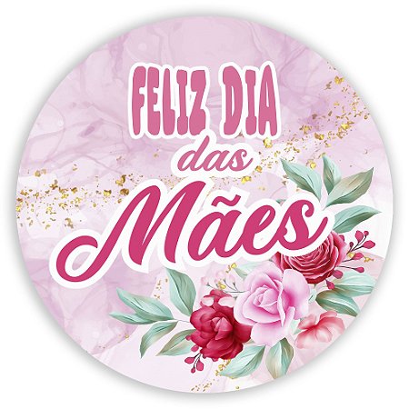 Capa Painel Redondo Sublimado - Dia das Mães