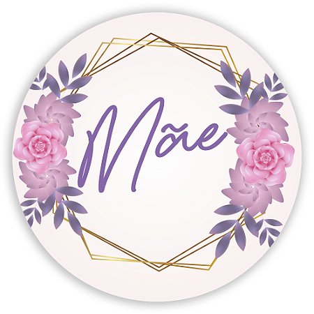 Capa Painel Redondo Sublimado - Dia das Mães