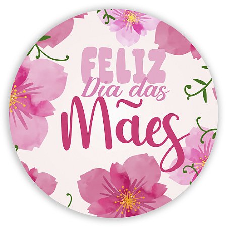 Capa Painel Redondo Sublimado - Dia das Mães