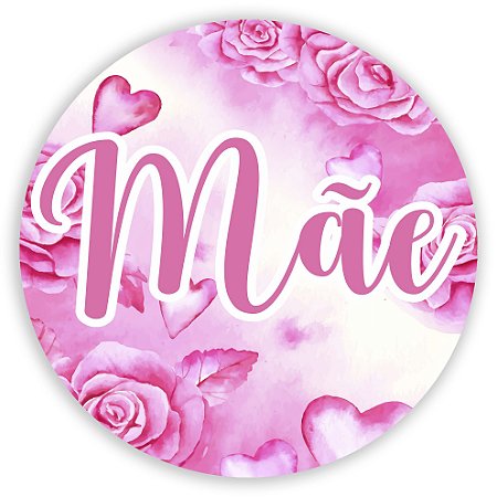 Capa Painel Redondo Sublimado - Dia das Mães